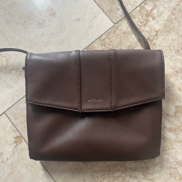 Brown MATT & NAT cross body bag - Picture 2 of 10